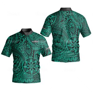 green samoan billiards jersey