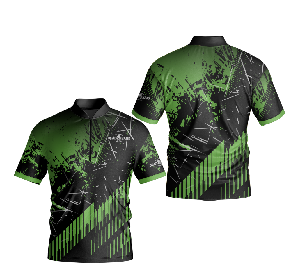 green synthwave billiards jersey